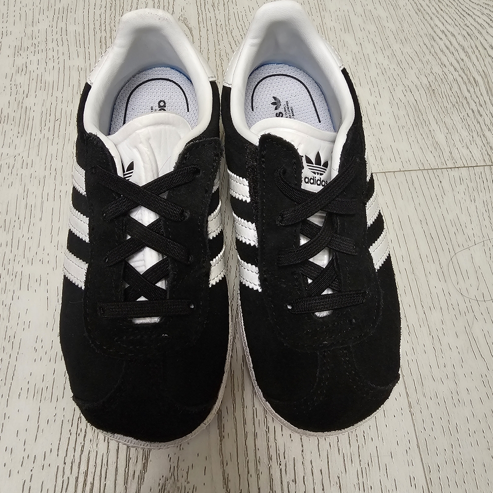 Adidas Kids Black and White Sneakers